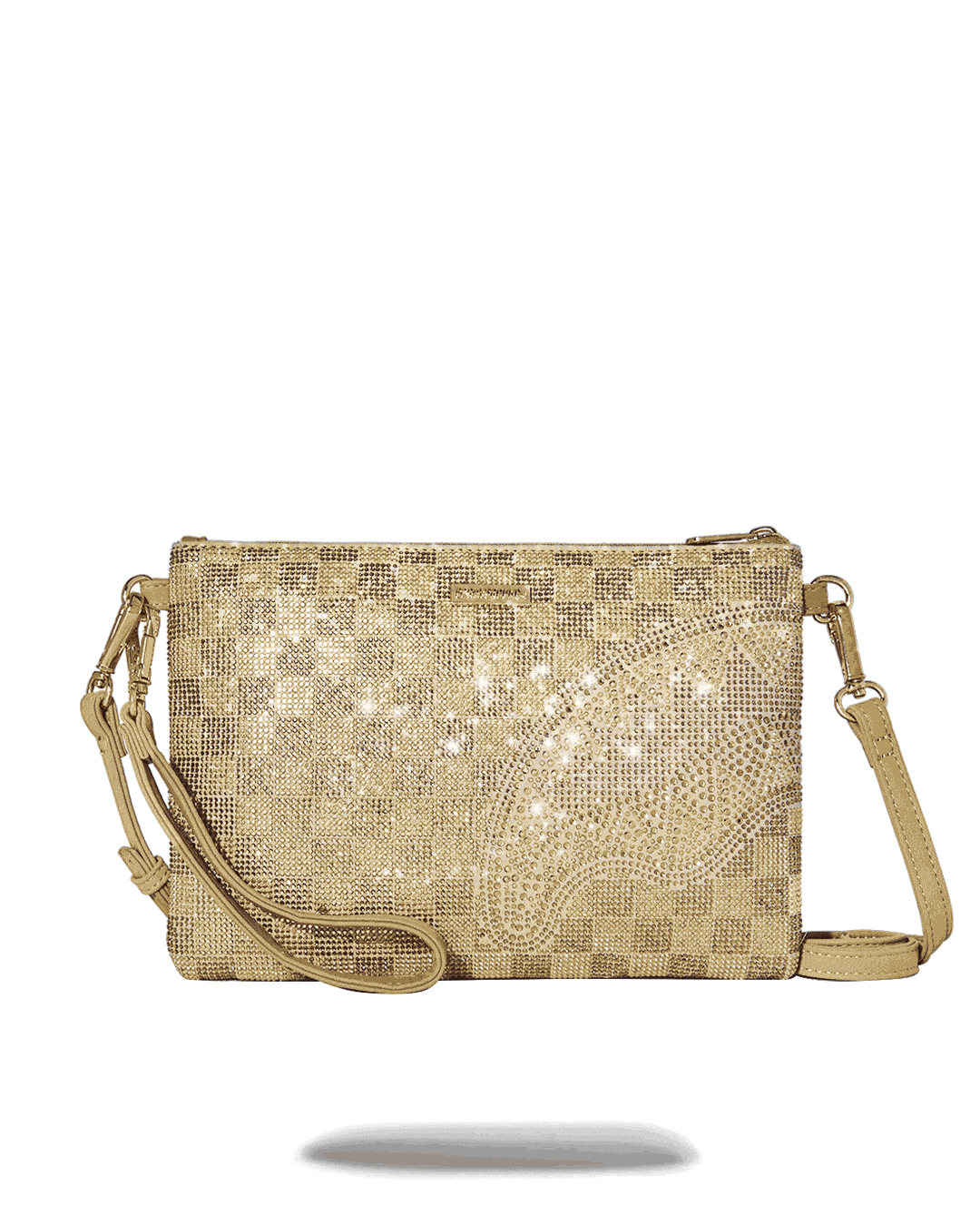 2 Tone Gold Trinity Crossover Clutch