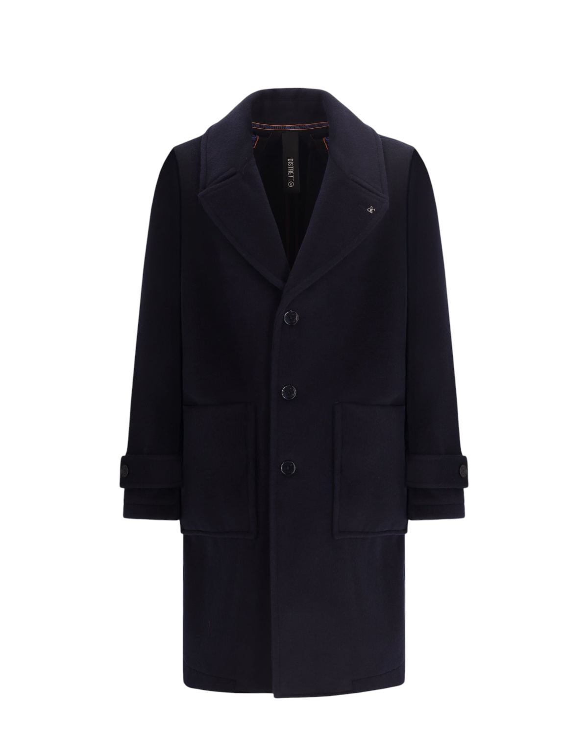 Distretto12 cappotto Manchester blu - fronte