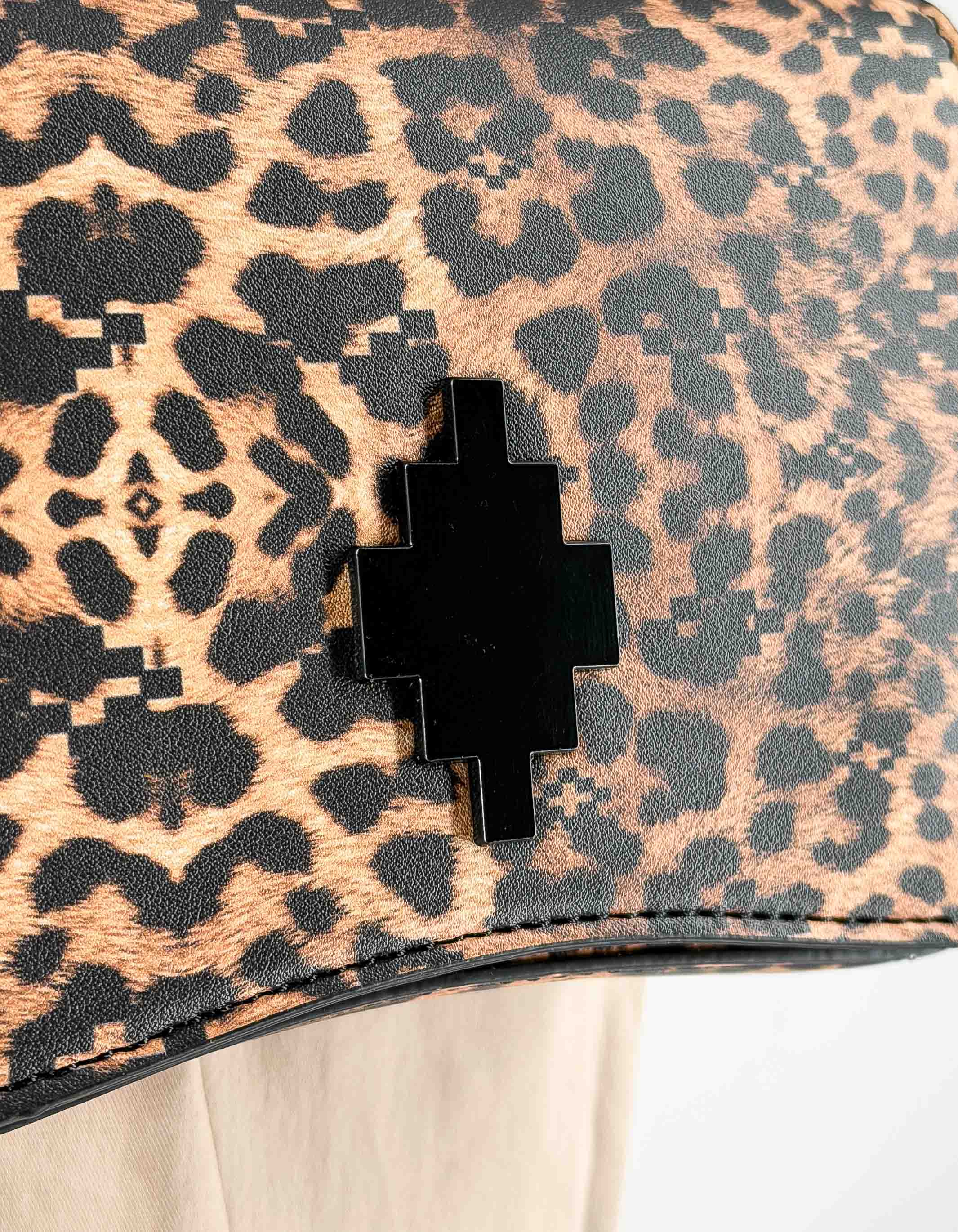 Mini Handbag Black Leopard