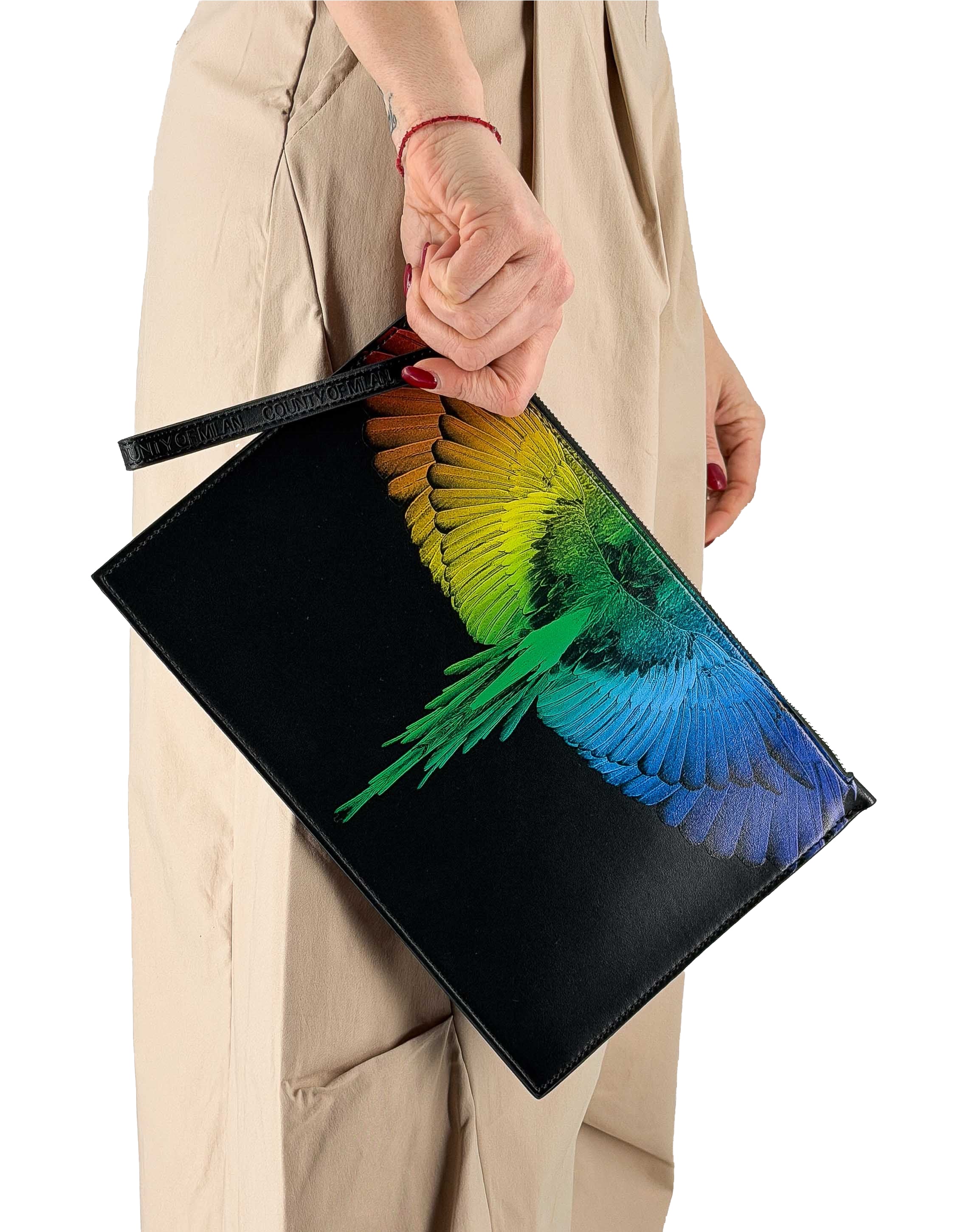 Pochette Black / Rainbow Wings