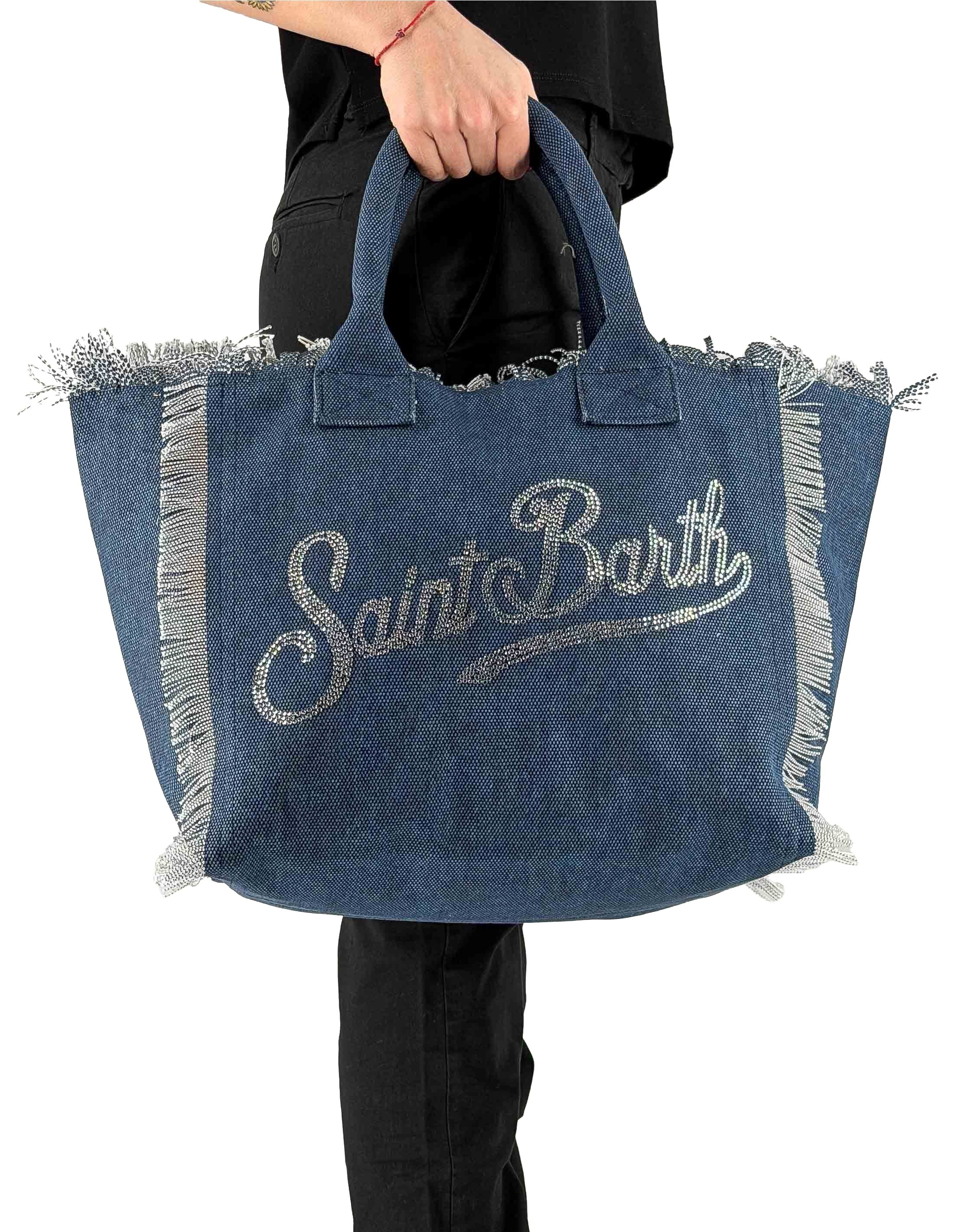 Borsa Vanity Indigo Strass