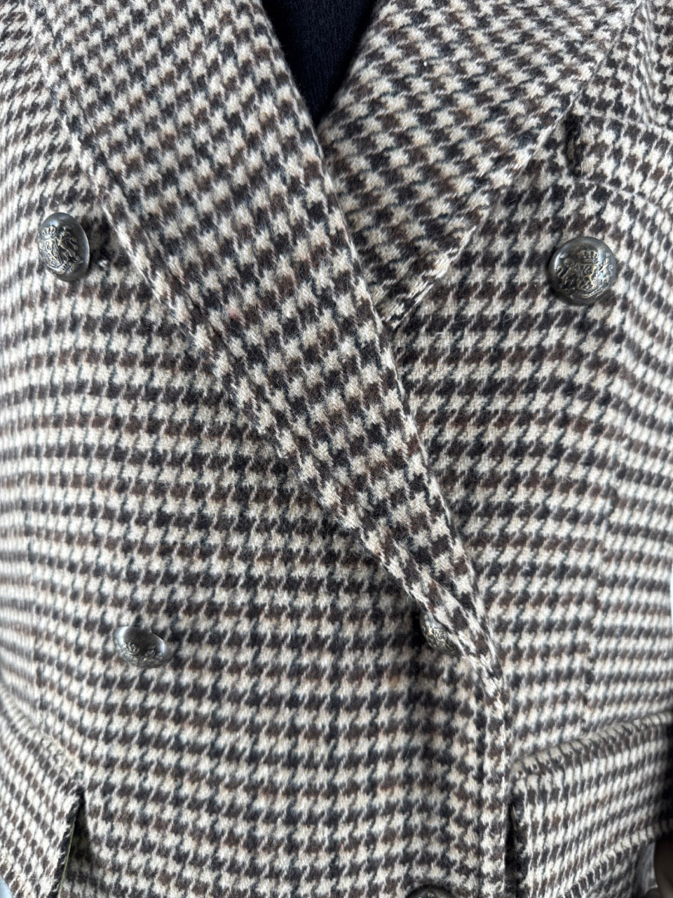 Front Street Hybrid Suit Blazer donna - dettaglio motivo pied-de-poule e tessuti a contrasto