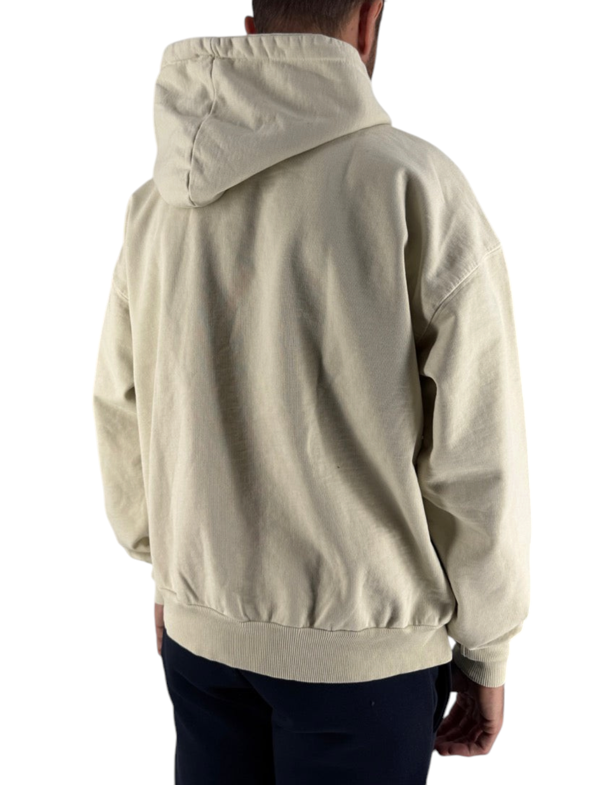 Vista posteriore di una felpa con cappuccio Ko Samui in cotone color polar con vestibilità medium fit