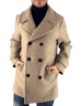 Peacoat Distretto 12 modello Carlos color Cacha in lana cotta stretch doppiopetto con tasche a filetto indossato