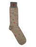 Calze uomo Red Sox Appeal modello Fantasia Icon beige in cotone con fantasia di piccoli scooter colorati