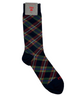 Calze da uomo Red Sox Appeal in cotone blu con motivo tartan multicolore e dettaglio del logo