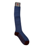 Calze lunghe da uomo Red Sox Appeal in cotone marrone e blu con motivo jacquard vichy