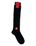 Calze lunghe da donna Red Sox Appeal modello Links Freccia in lana nera con dettaglio glitterato sul bordo