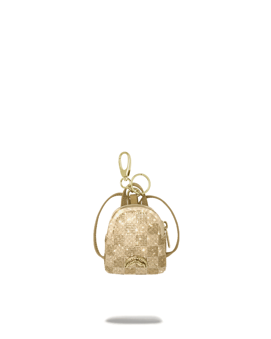2-Tone Gold Trinity Backpack Keychain