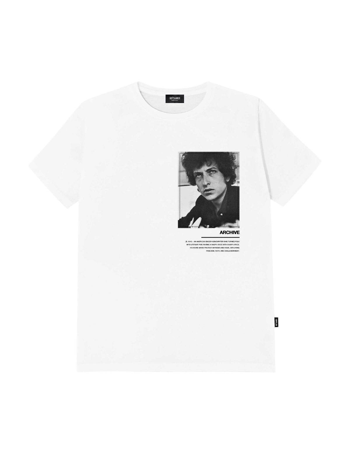Ko Samui Bob Music T-Shirt bianca - fronte