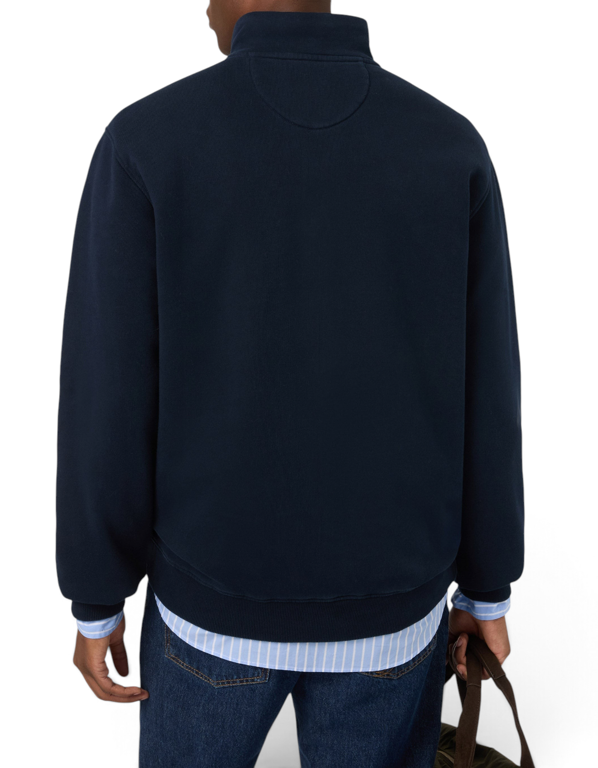 Felpa Half-Zip Kenneth Raw SB Legacy Blu - immagine 4