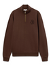 Felpa Half-Zip Kenneth Raw SB Legacy Marrone - immagine 1