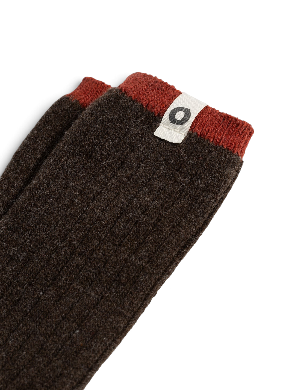 Calze Contraste High Dark Brown Ecoalf - foto 3