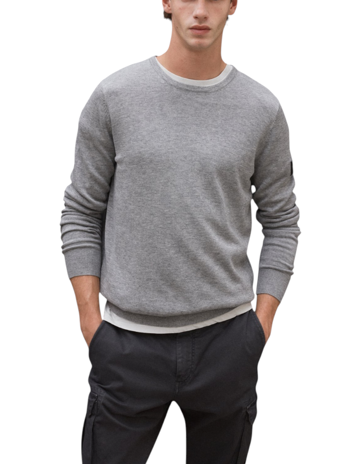 Maglia Bayona Medium Grey Melange Ecoalf - foto 3