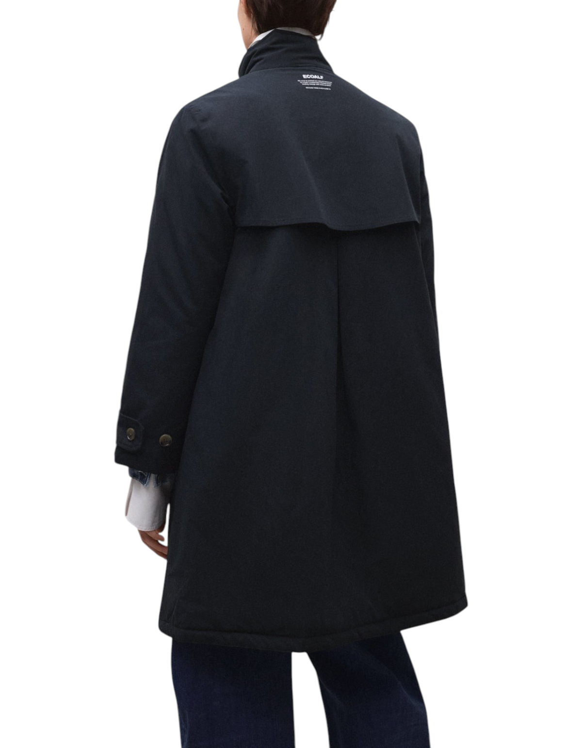 Giacca Lunga Nebu Dark Navy Ecoalf - foto 4