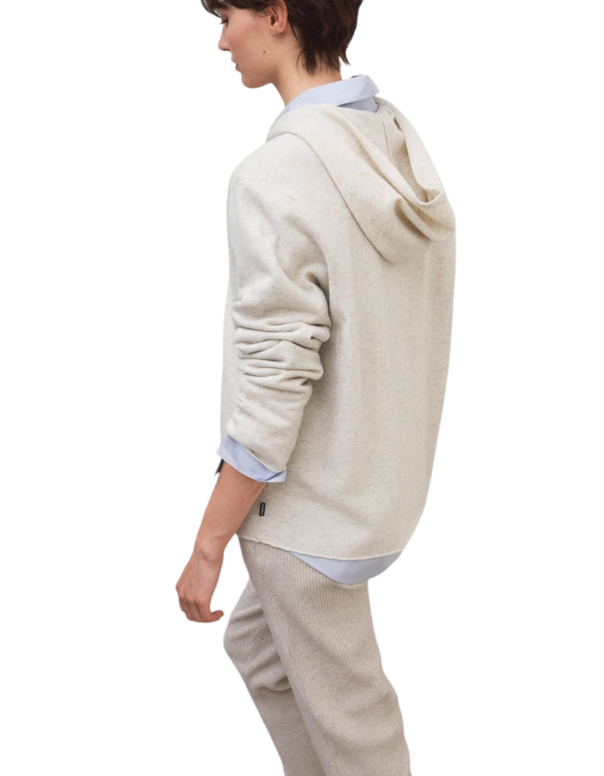 Maglia Abril Bone Melange Ecoalf - foto 3
