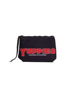 Aline Yuppies Wool Effect clutch bag