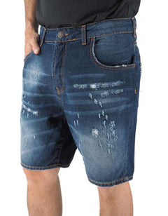 Bermuda in Denim Medium Blue Uomo – Devid Label