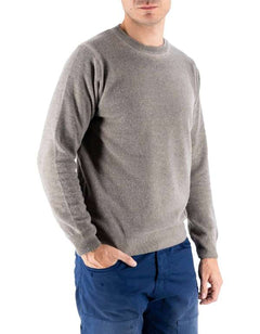 Maglia Bergen Girocollo Tortora Uomo – Devid Label