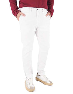 Pantalone Chino Mirtos Bianco Uomo – Devid Label