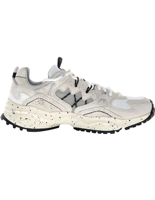 Sneaker Yamabushi Uni Suede/nylon Ripstop Cream-off White-black Beige