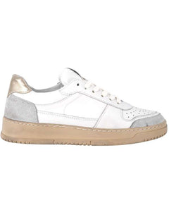Sneaker in Nappa e Camoscio Platino Donna – Devid Label