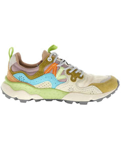Yamano 3 Woman Suede/nylon Cream-milk-light Blue Beige sneaker