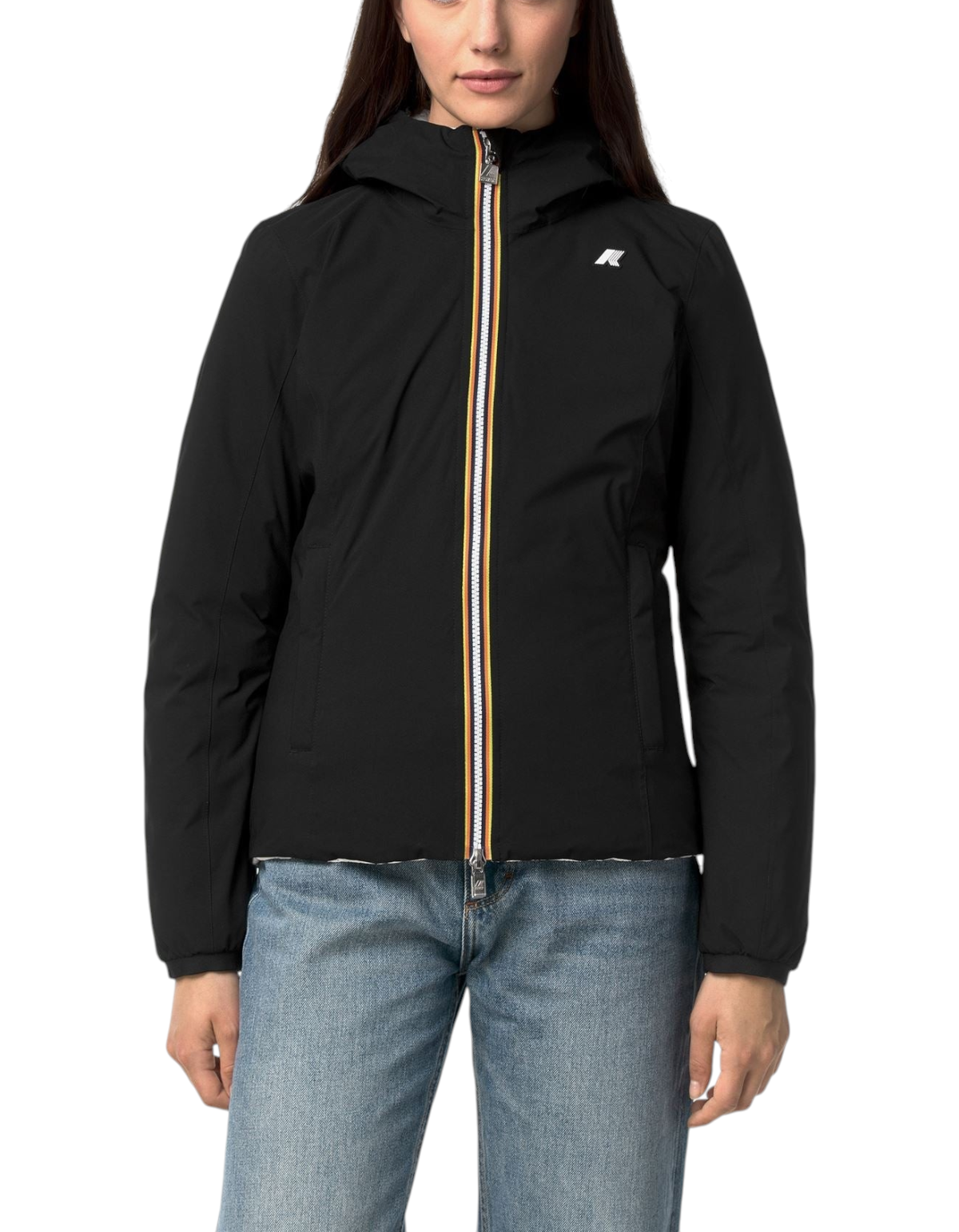 K-Way Giacca Lily ST Thermo Double Black Pure - White Natural - immagine 1