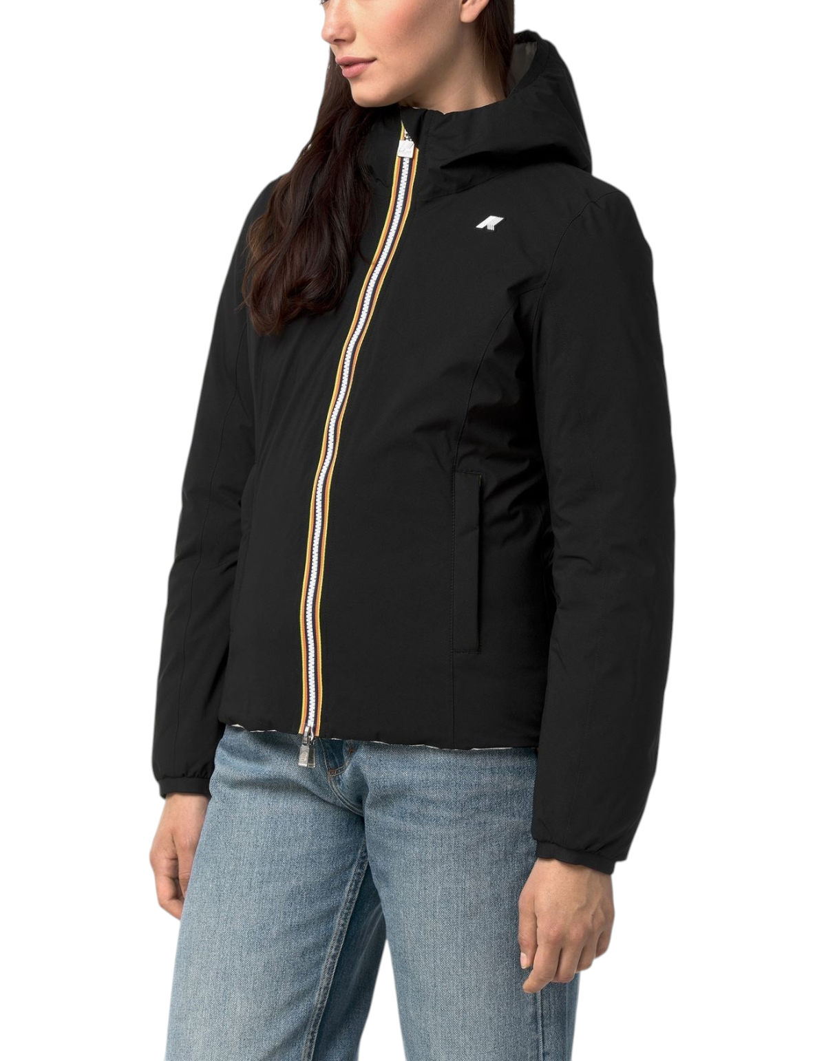 K-Way Giacca Lily ST Thermo Double Black Pure - White Natural - immagine 2