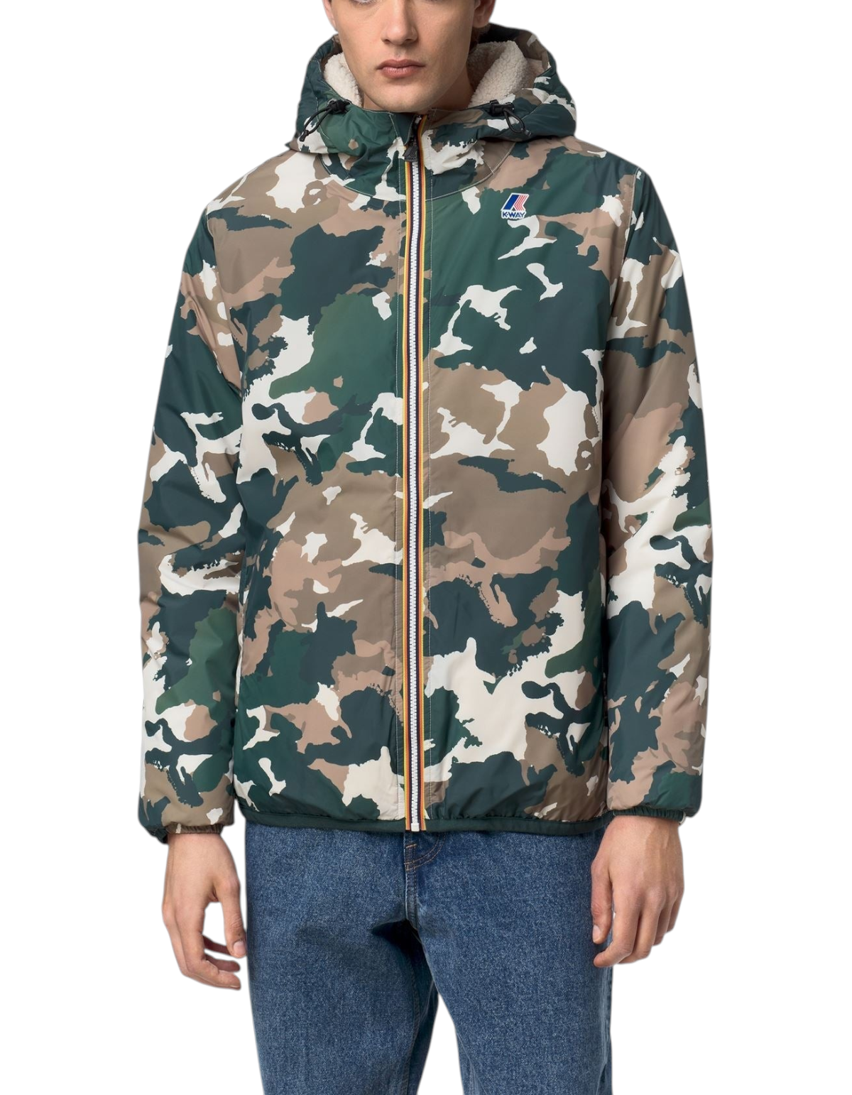 K-Way Giacca Claude Orsetto Graphic Camo - dettaglio 6