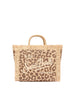 Borsa Colette Straw Leopard 18 Emb