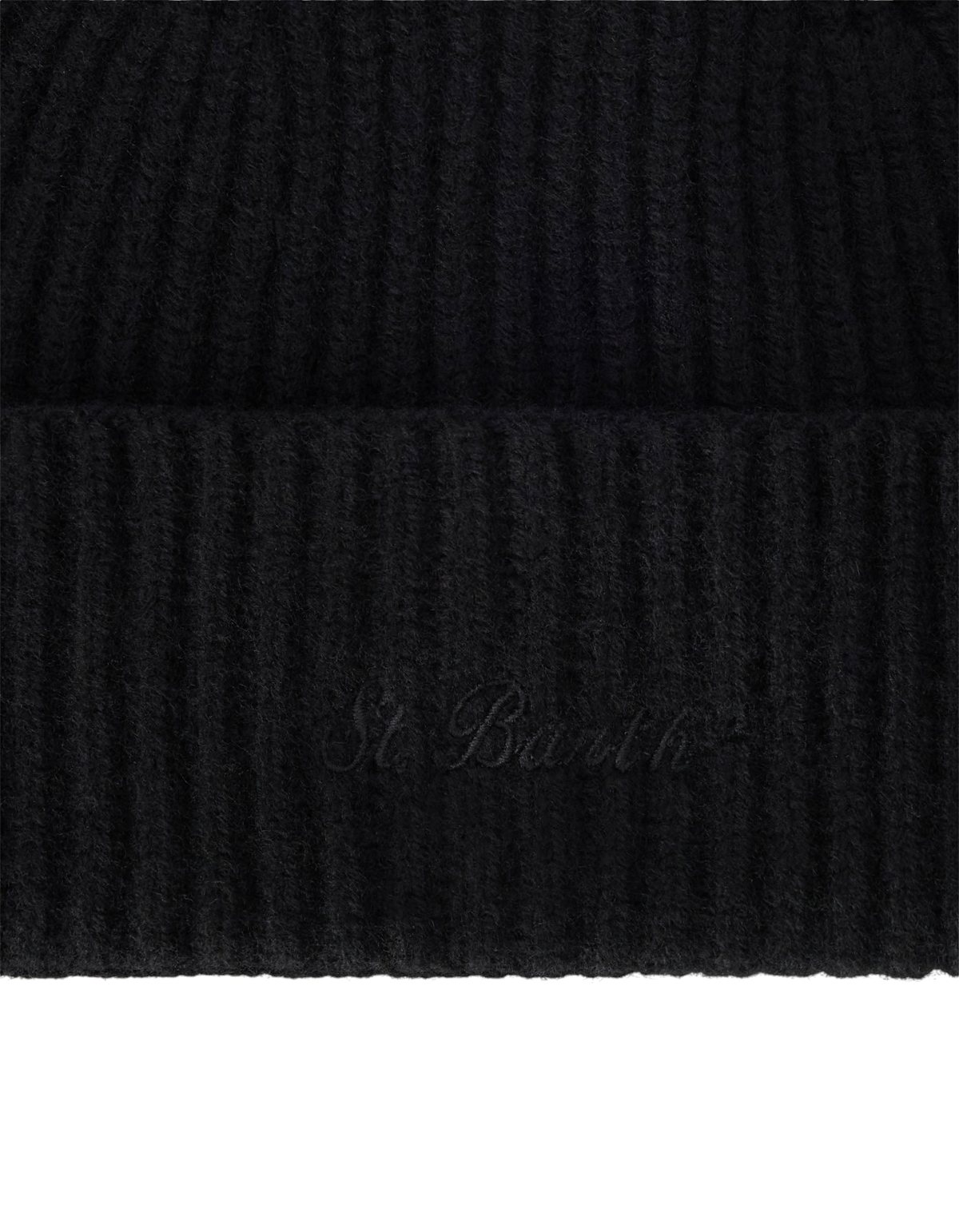 MC2 Saint Barth cuffia Moss Wool nera — dettaglio