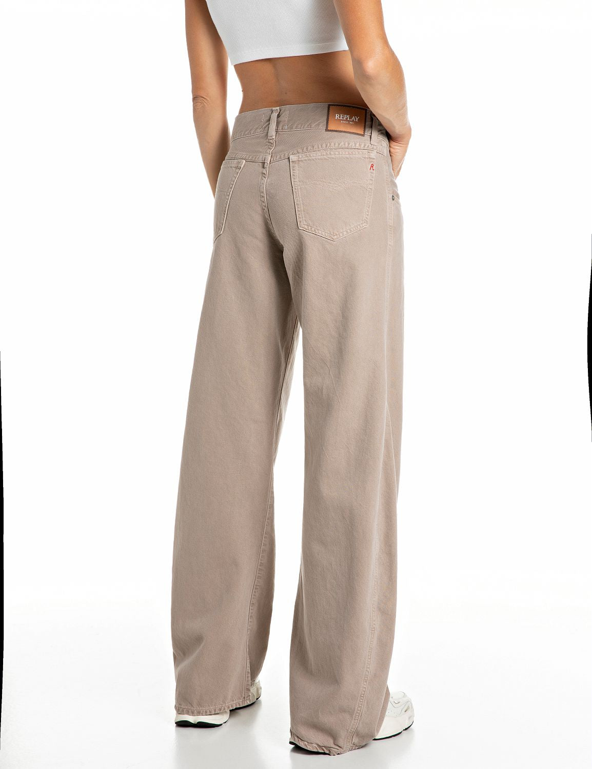 Hallebee Barrel-Fit Jeans Savannah Tan - vista B