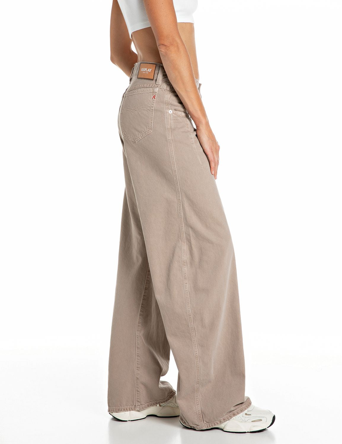 Hallebee Barrel-Fit Jeans Savannah Tan - vista S