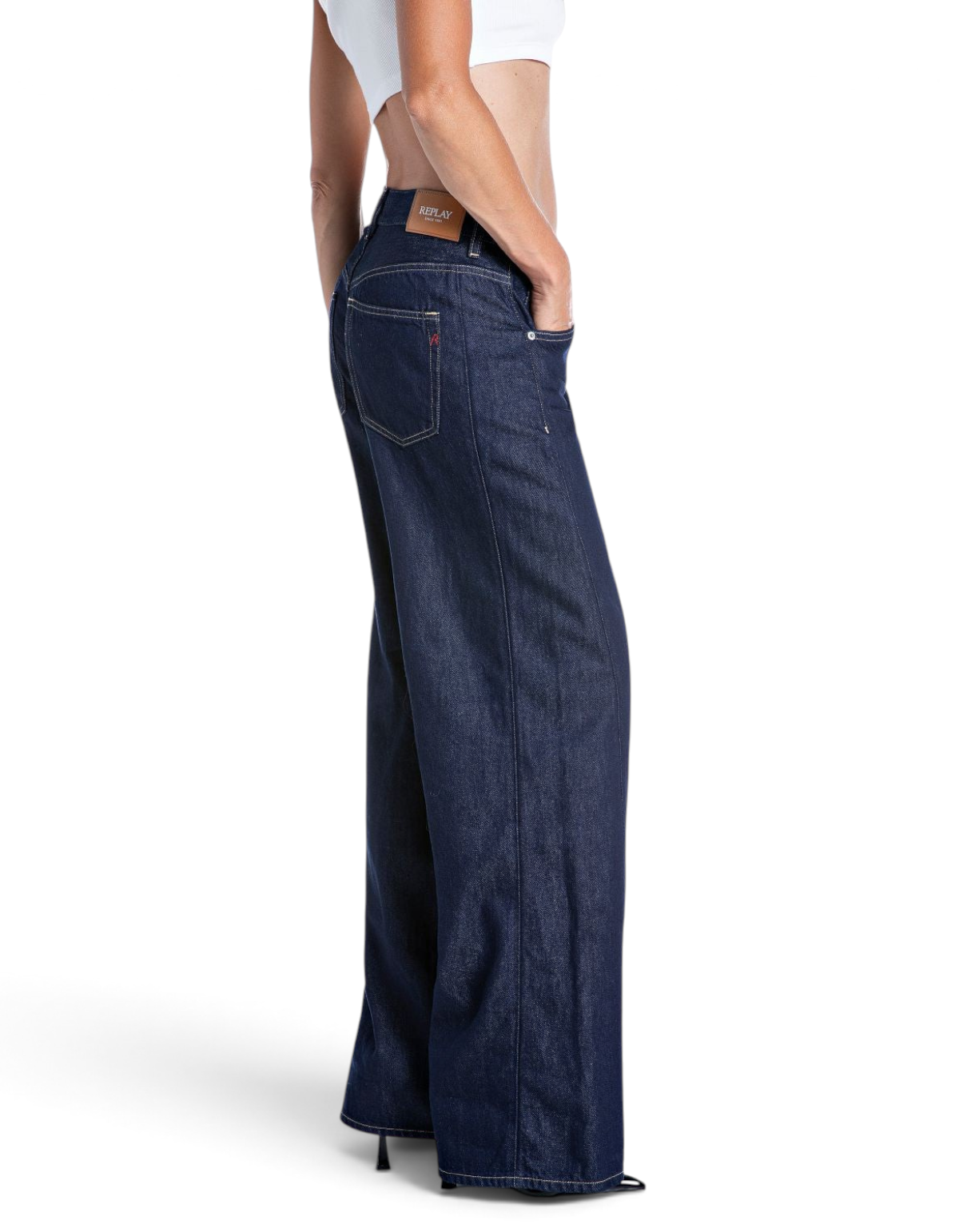 Narja Baggy-Fit Jeans Dark Blue - vista S