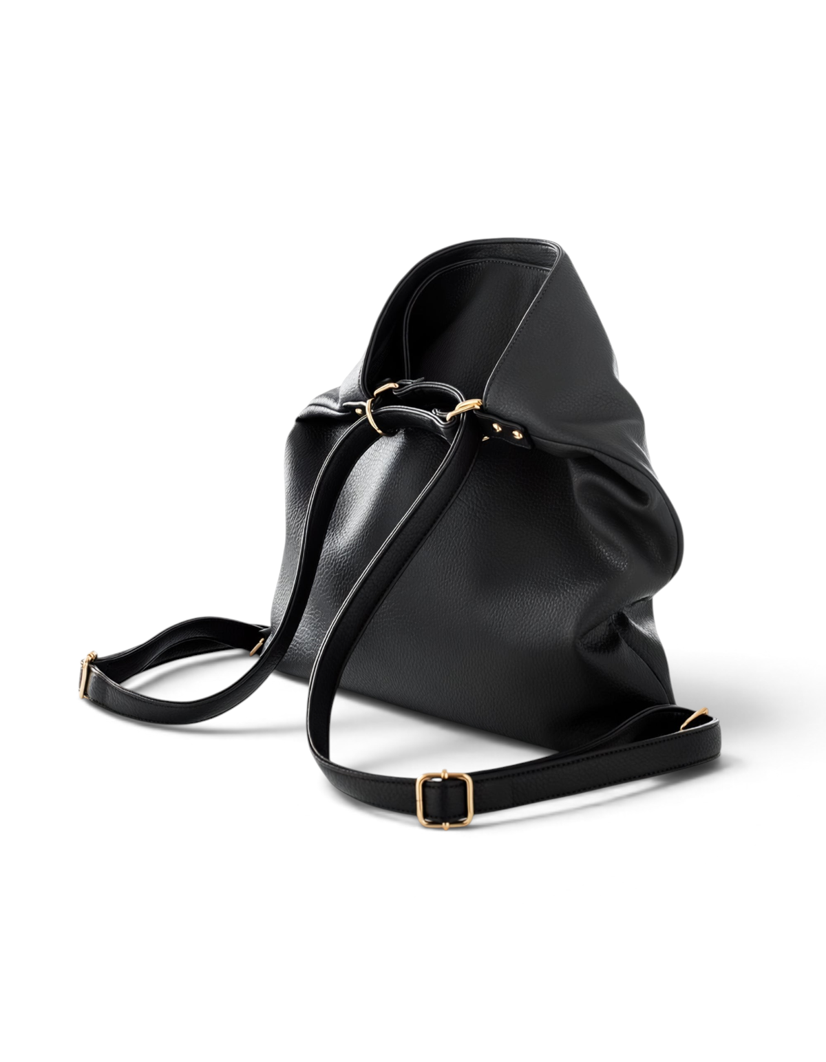Zaino Trasformabile in Eco Pelle Nero Manila Grace - immagine 2