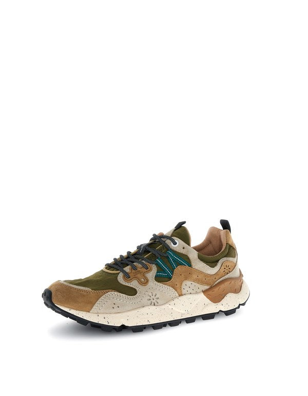 Sneaker Yamano 3 Man Suede/Nylon Cream-Brown-Taupe - Immagine 5