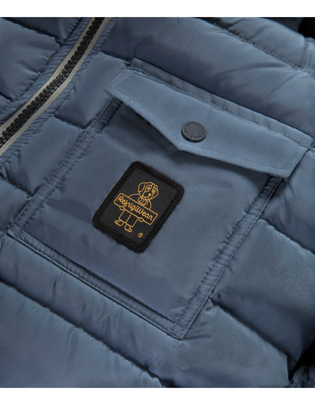 RefrigiWear Piumino Uomo Hunter Blue Mirage - foto ufficiale 4