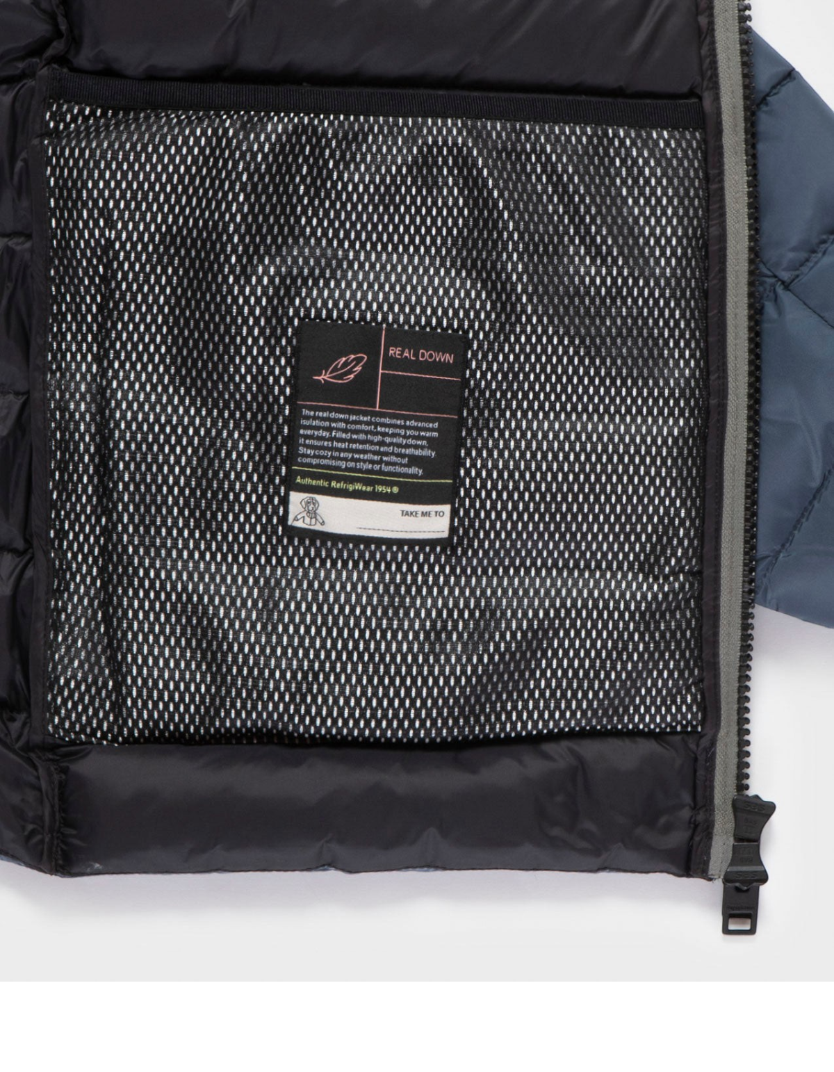 RefrigiWear Piumino Uomo Hunter Blue Mirage - foto ufficiale 7