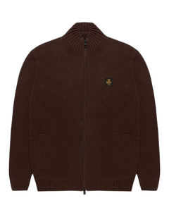 RefrigiWear Maglione con Zip Spencer Coffee - vista principale