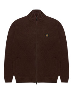 RefrigiWear Maglione con Zip Spencer Coffee - vista principale