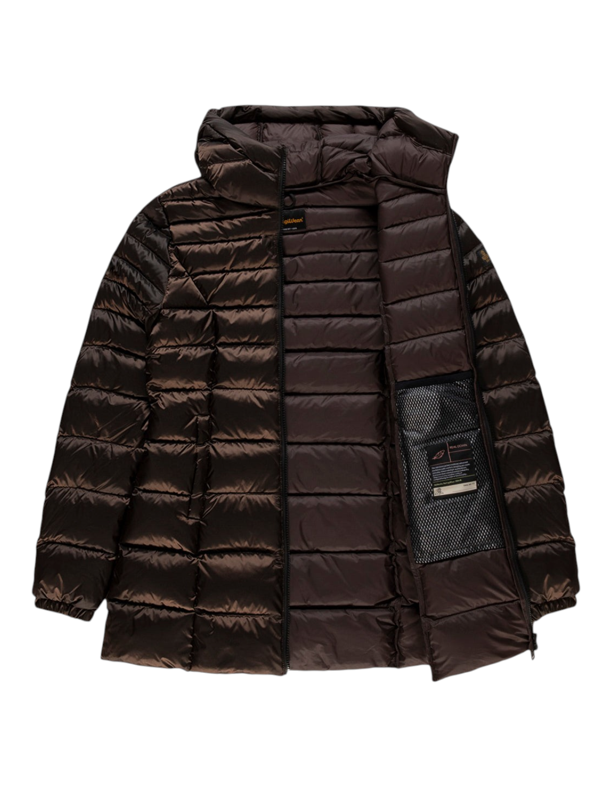 RefrigiWear Piumino Lungo Donna Long Mead Black Coffee - foto ufficiale 2