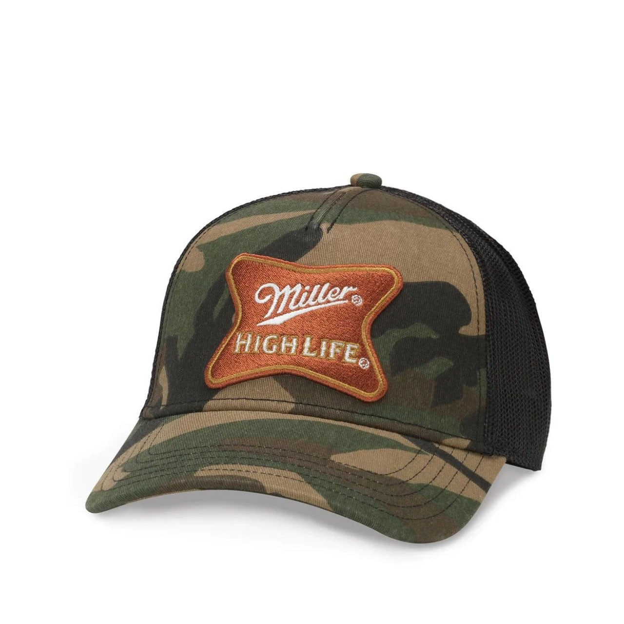 American Needle Cappellino Miller High Life Camo – vista principale – Master SKU AMN_SMU679A-MHL CAMO