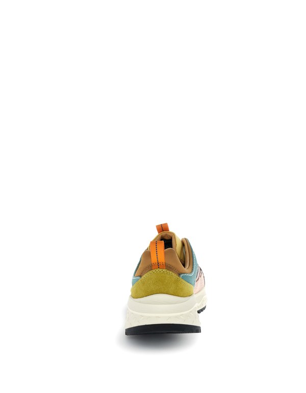 Sneaker Sanchia Uni Cow Velour/Nylon Mud-Green-Zucca - Immagine 2
