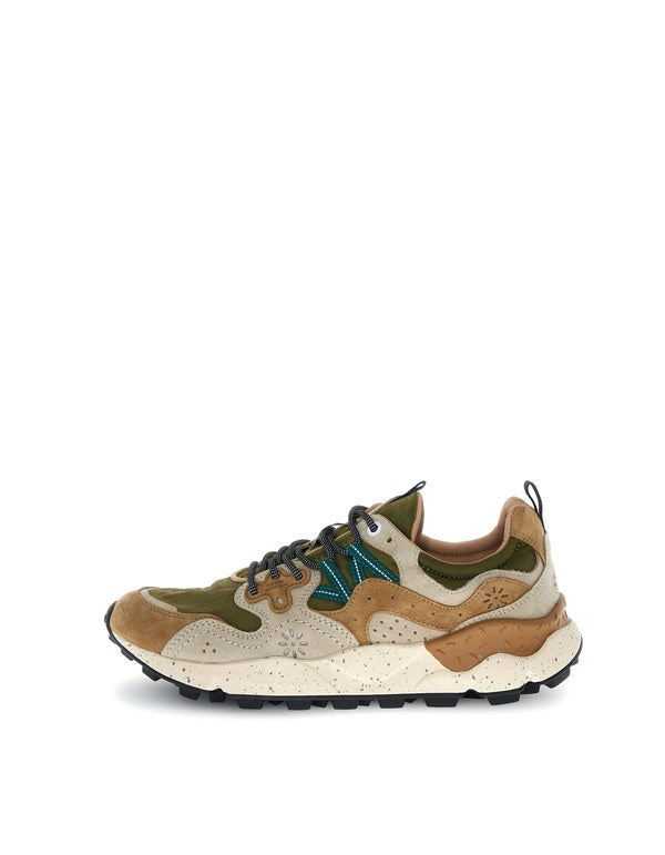 Sneaker Yamano 3 Man Suede/Nylon Cream-Brown-Taupe - Immagine 1