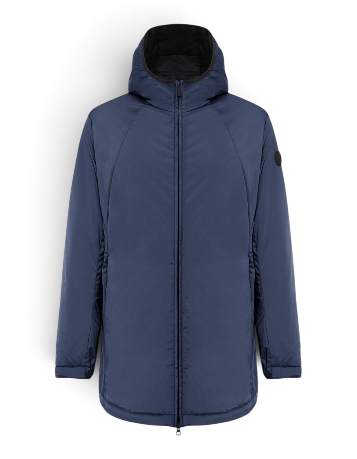 Colmar Originals Giacca lunga stretch autunnale blu navy, indossato, vista frontale