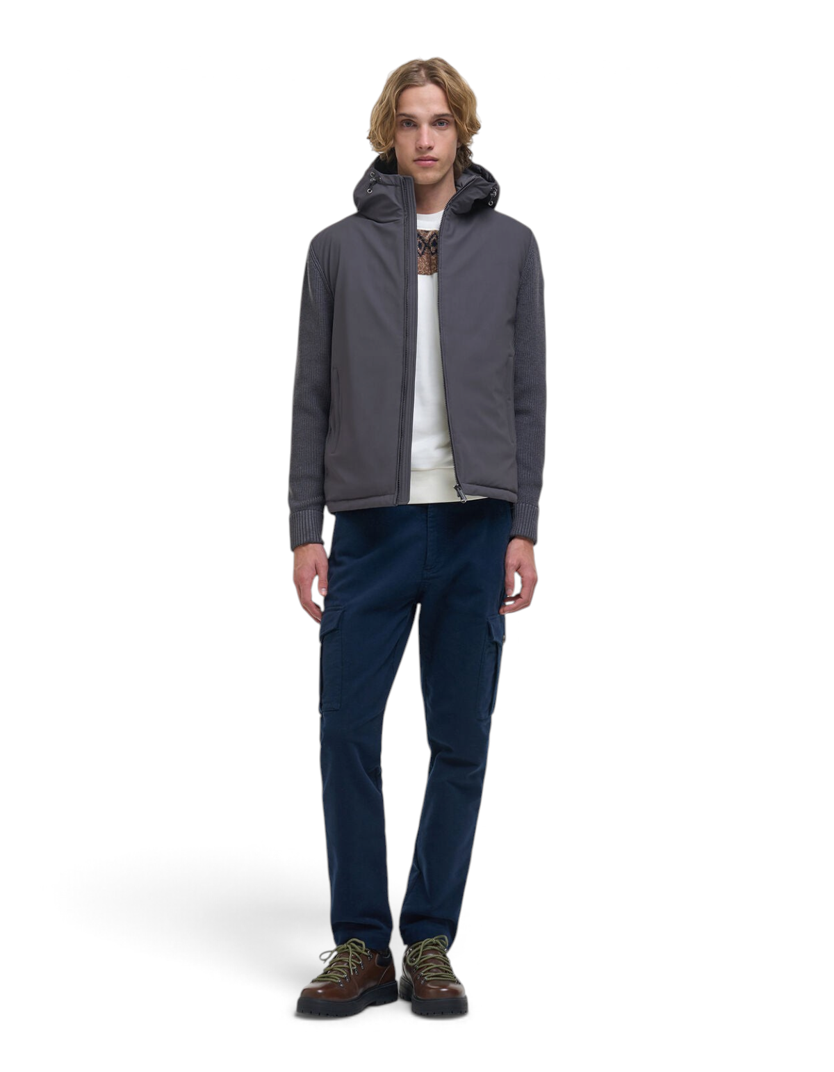 Colmar Originals Giacca ibrida grigio street, vista frontale