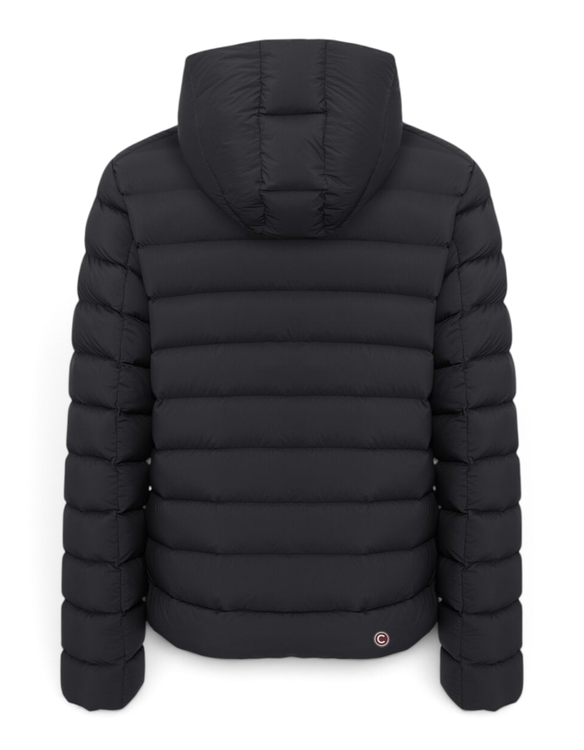 Colmar Originals Piumino opaco con cappuccio nero, indossato, vista laterale