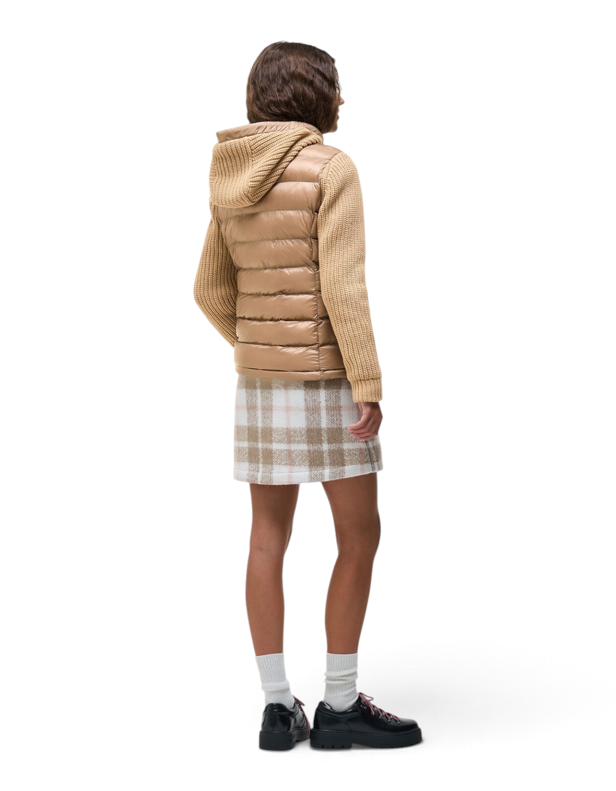 Colmar Originals Giacca ibrida con cappuccio beige Marrakech, dettaglio del capo