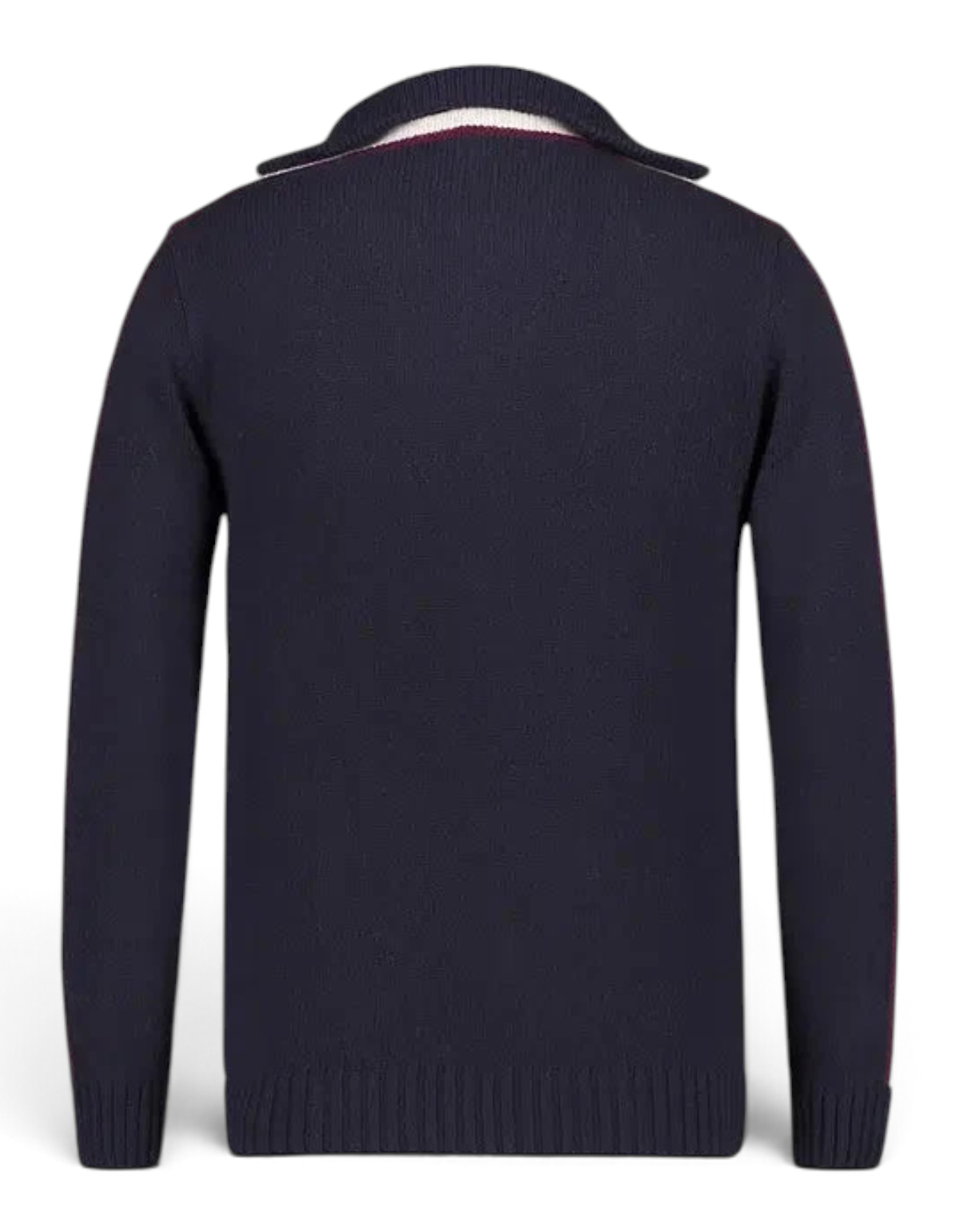Colmar Originals Pullover Heritage mezza zip blu navy tofu brick, vista posteriore
